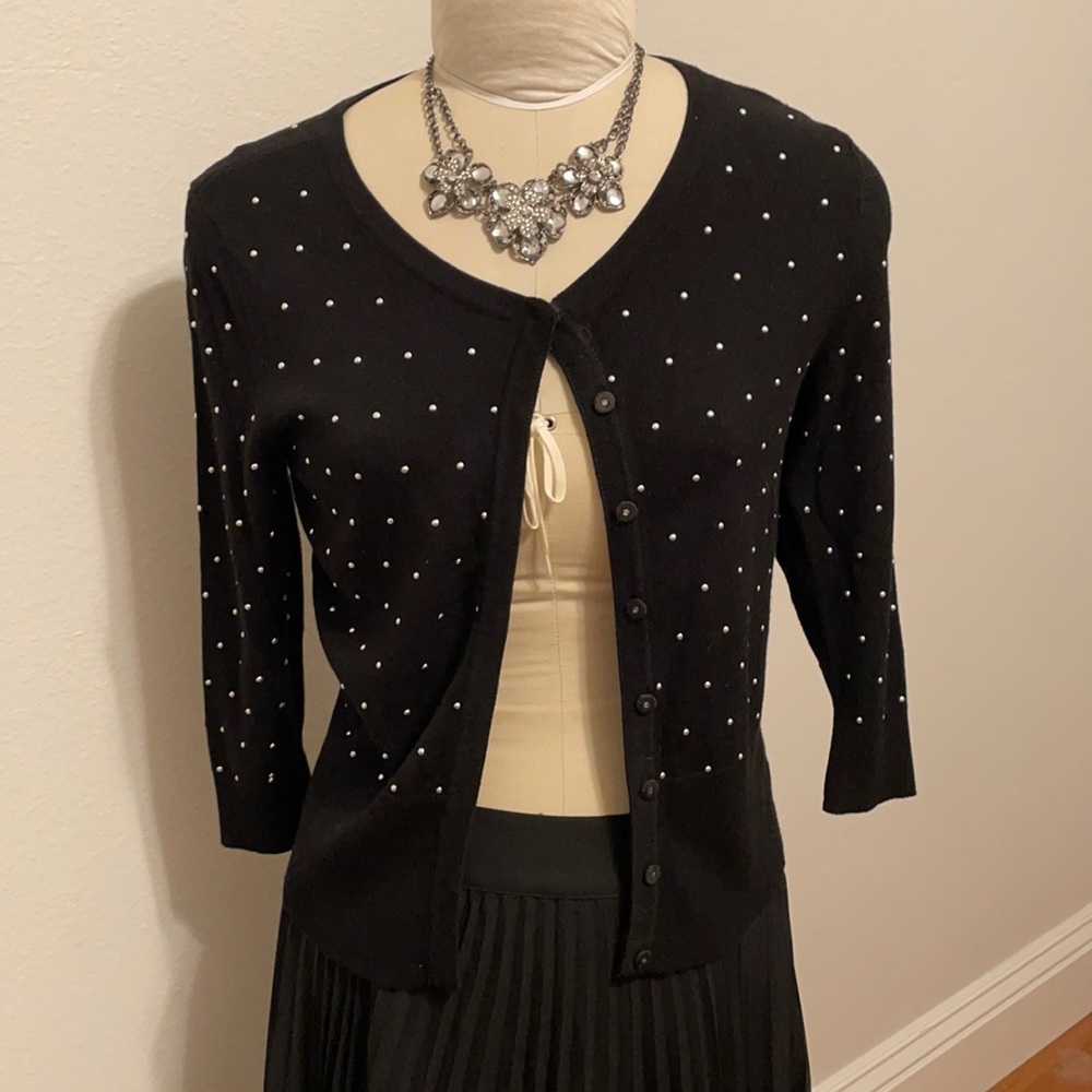 WHBM Studded Cardigan